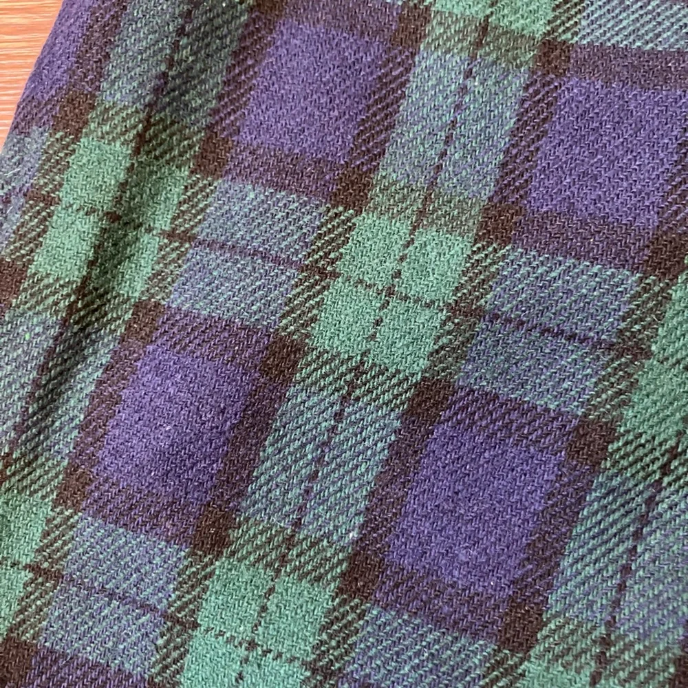 Vintage '80s/90s Savannah Blackwatch Plaid High Waist Mom Shorts Wool Blend XS/S